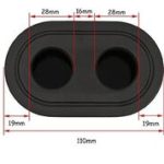 FILTRO DE AIRE NEGRO PODADORA CARTUCHO DOBLE MOTOR B&S  ORIGINAL