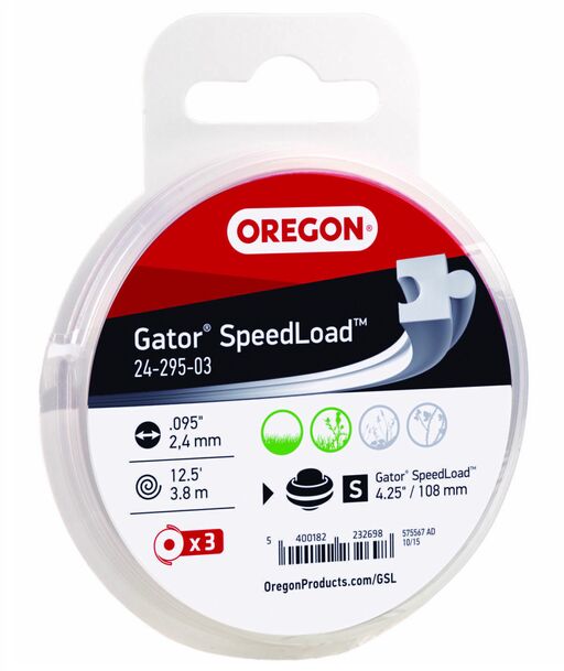 NYLON GATOR SPEEDLOAD .095" PAQ.3PZAS"